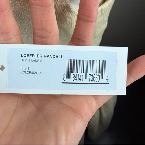 New Loeffler Randall drop waist S sand Midi Dress Cottagecore Fairy Prairie - Picture 10 of 14